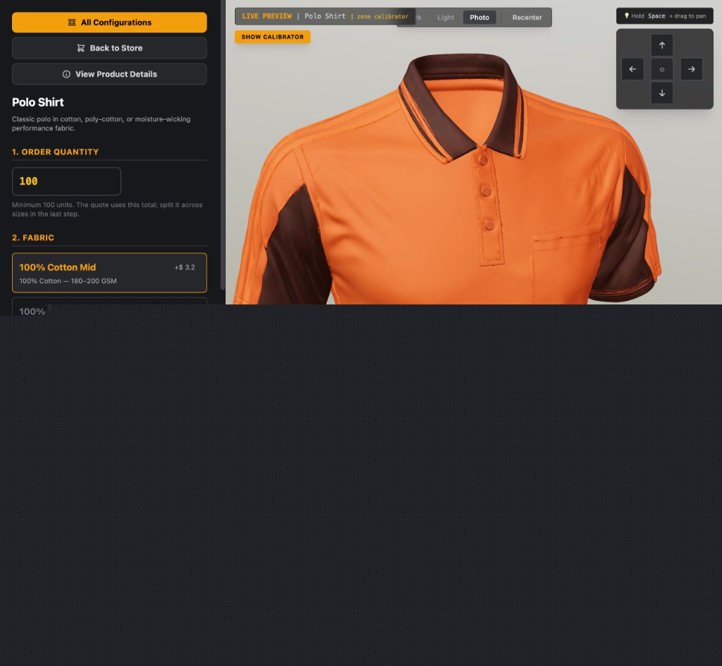 OPIE Hub — select a product to open the 3D configurator